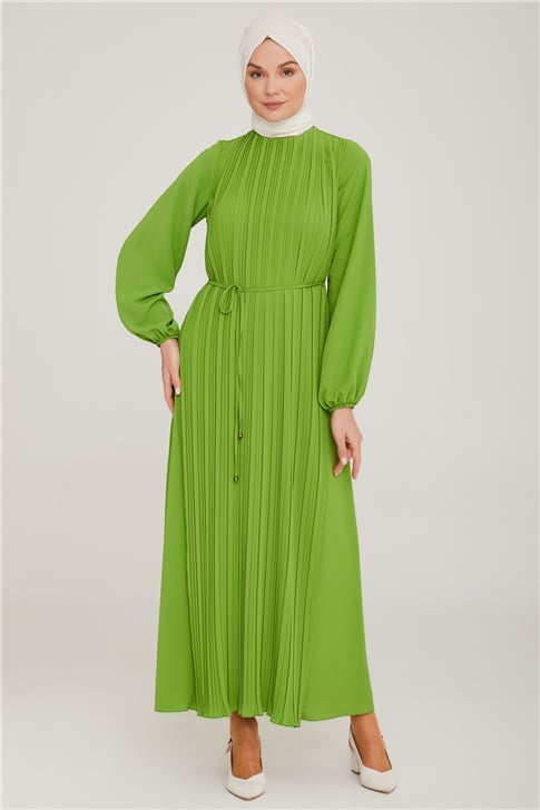 Armine Elbise 22KA9435 Fıstık Yeşili
