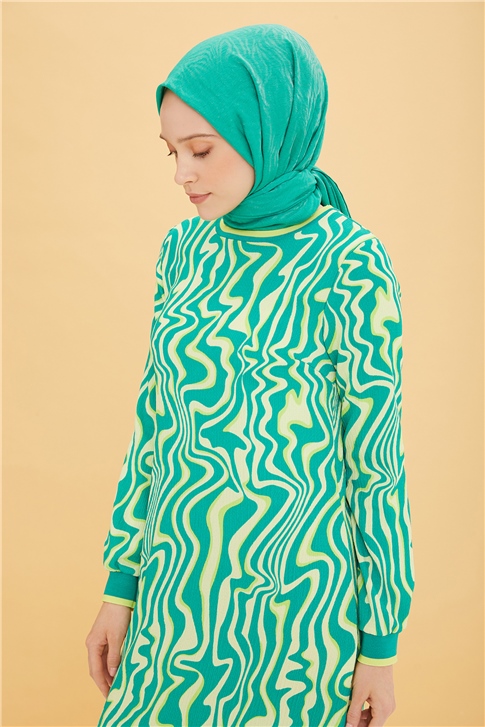Armine Elbise 22YD2517 Yeşil