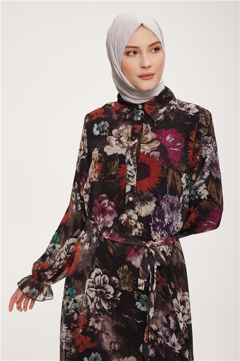 Armine Elbise 22YD4418 Siyah
