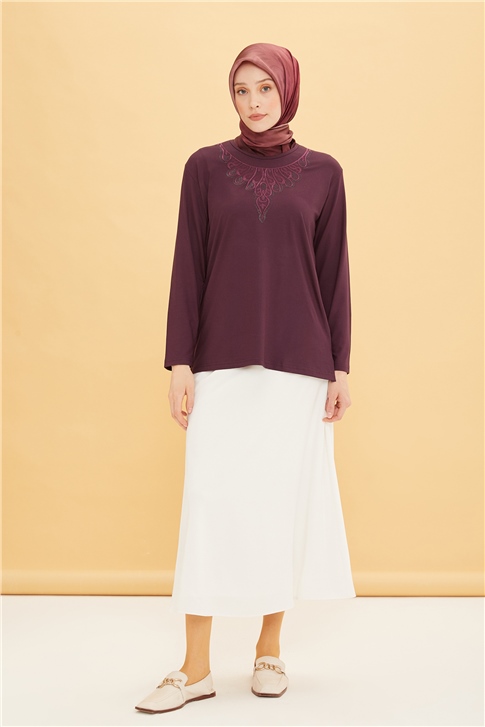 Armine Penye 22YD9018 Mürdüm