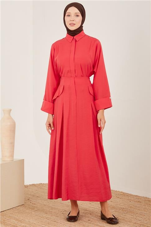 Armine Cepli Ve Lastikli Modal Etek 23Y1427 Kiraz | Armine