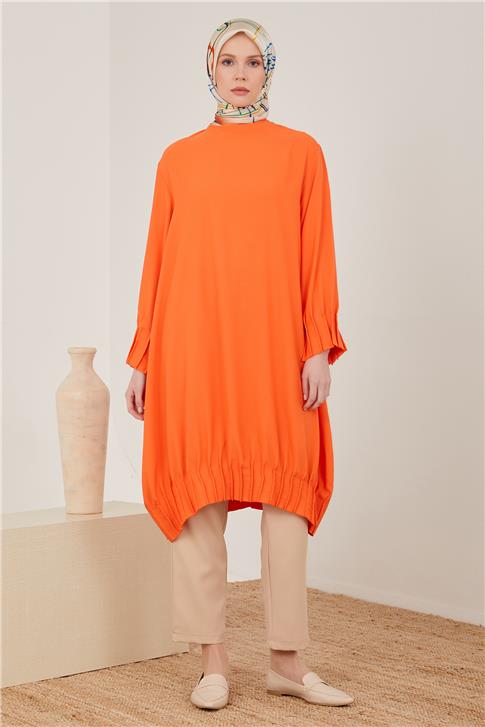 Armine Nervürlü Tunik 23Y4404 Mercan