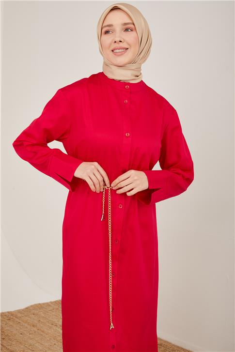 Armine Oversize Tunik Elbise 23Y4502 Kırmızı