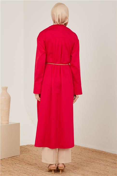 Armine Oversize Tunik Elbise 23Y4502 Kırmızı