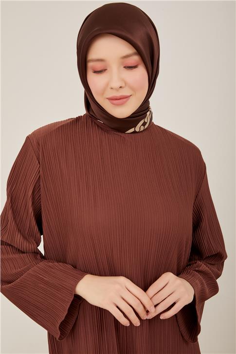 Armine Elbise 23YD7401 Kahverengi
