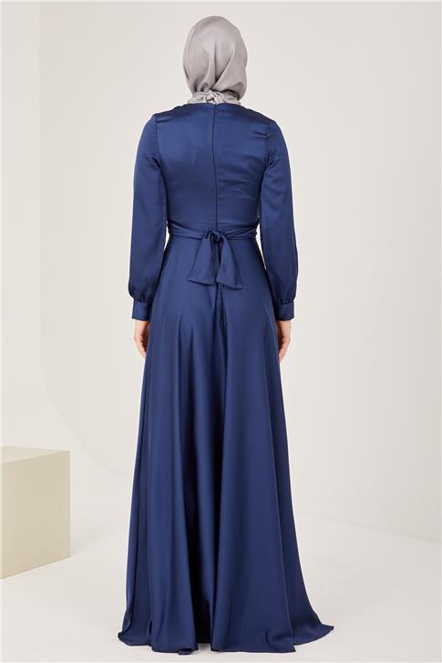 Armine Abiye Elbise 23YD9101 Lacivert