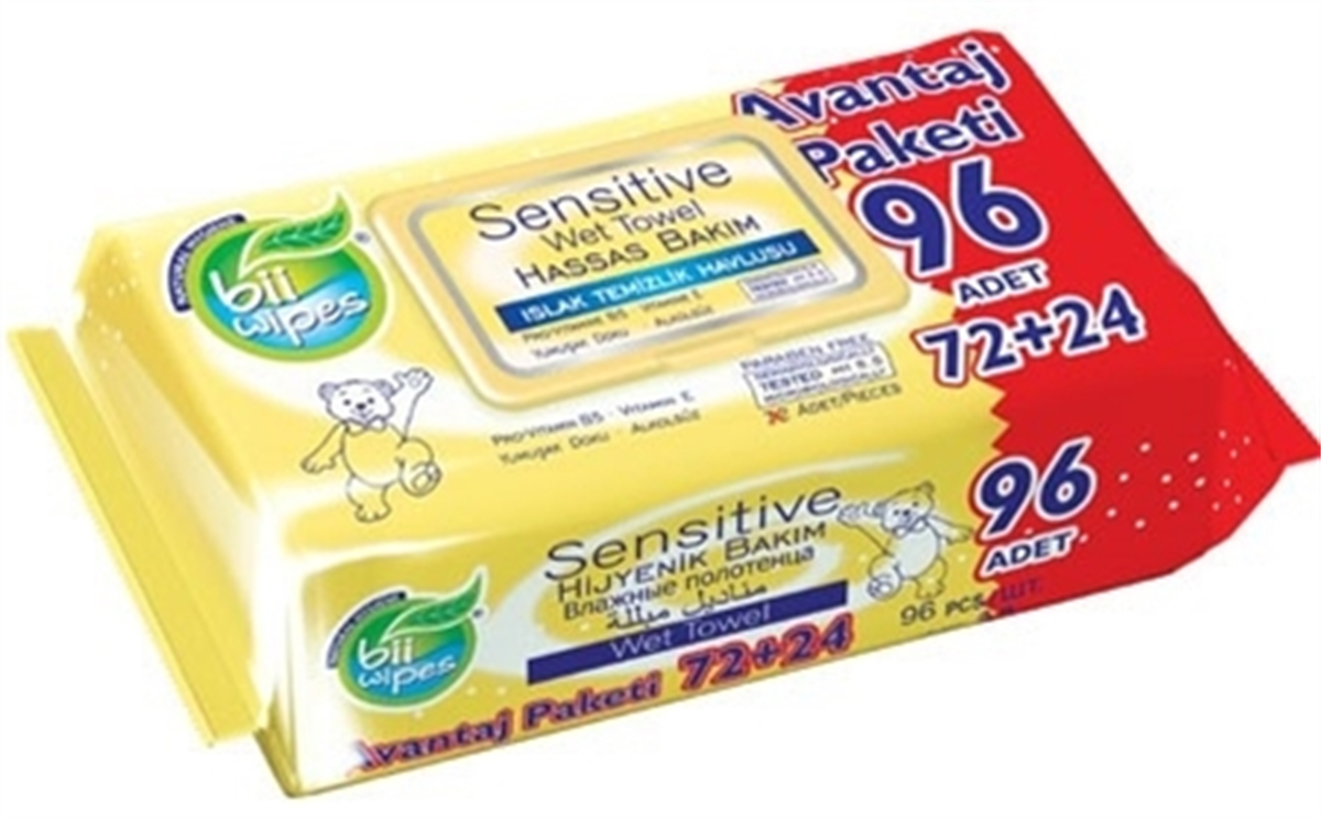 BII WIPES SENSITIVE ISLAK HAVLU 96 LI
