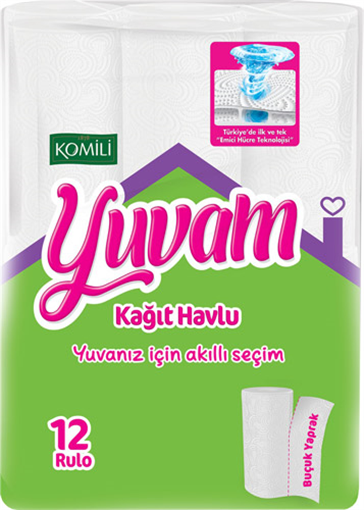 KOMILI YUVAM  KAGIT HAVLU 12LI 762106