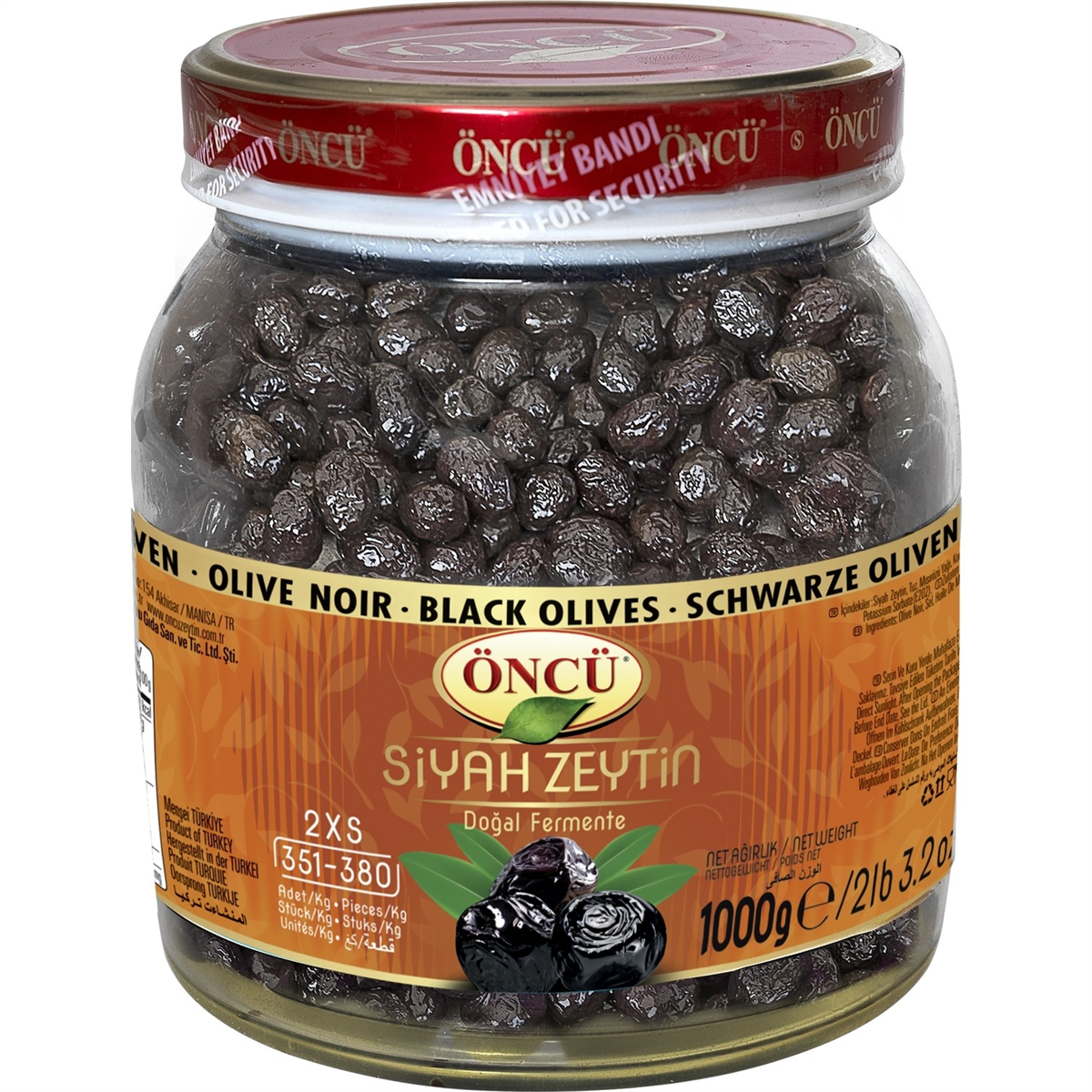ONCU SIYAH ZEYTIN KIRMIZI 1 KG 351-380