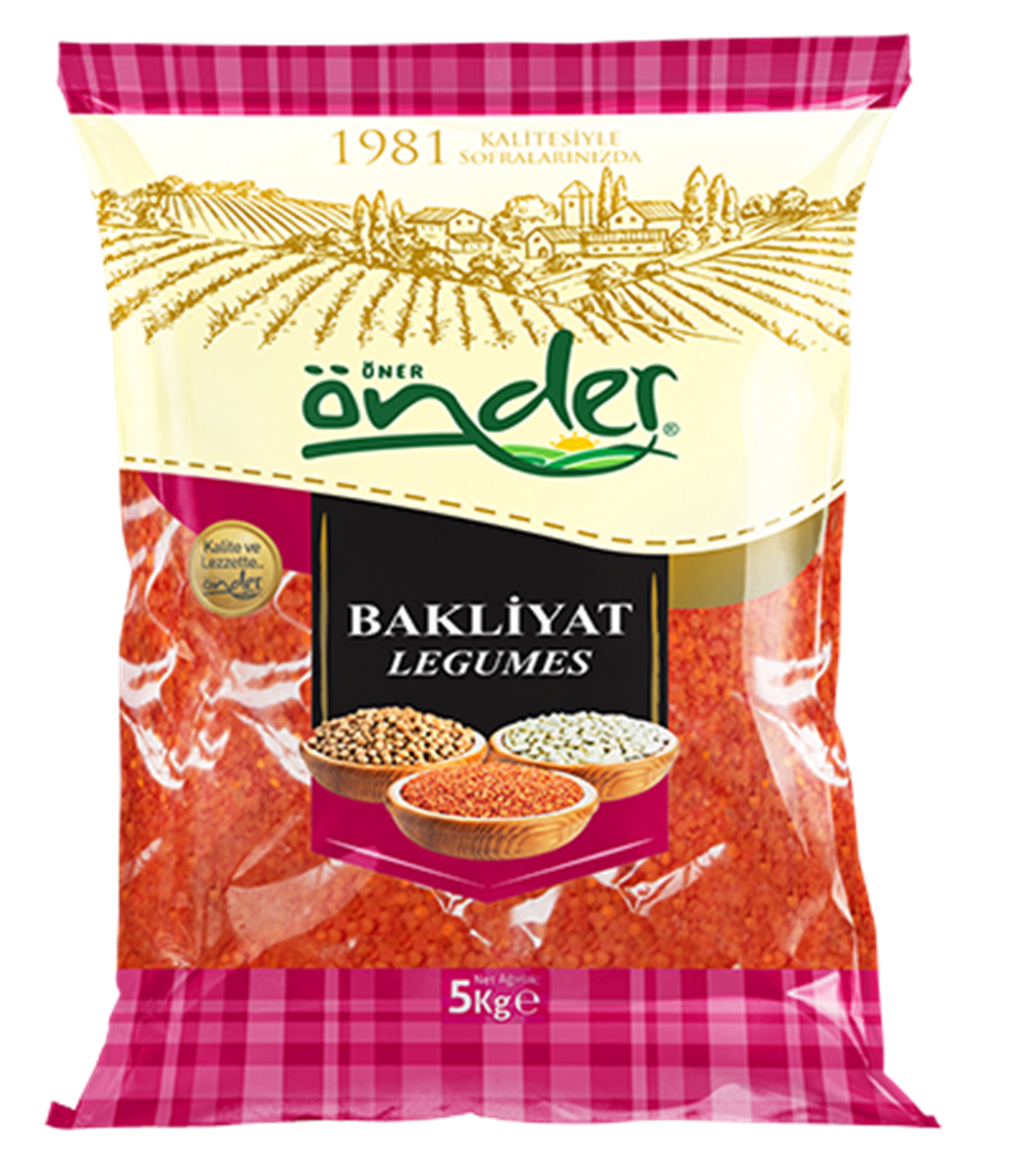 ÖNDER KIRMIZI MERCİMEK 5 KG YERLİ