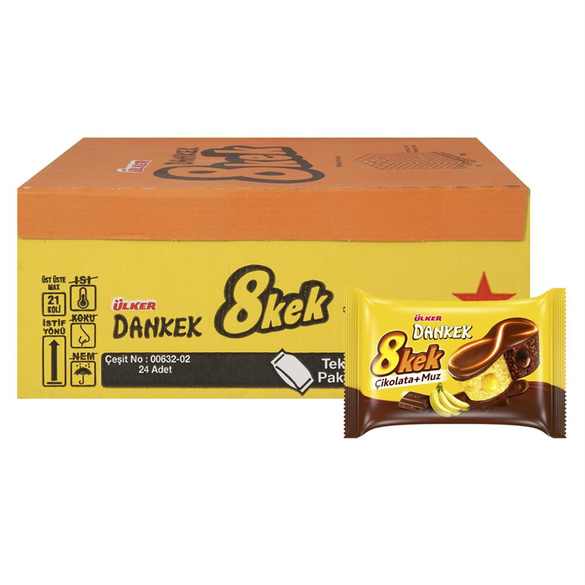 ULKER DANKEK 8 KEK CIKOLATALI 55 GR 65606