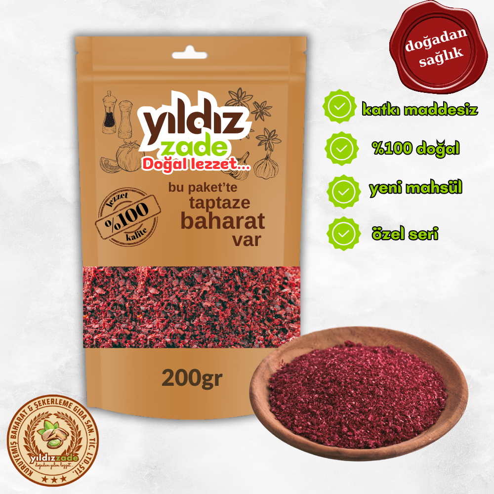 yıldızzade sumak yeni mahsül 200gr