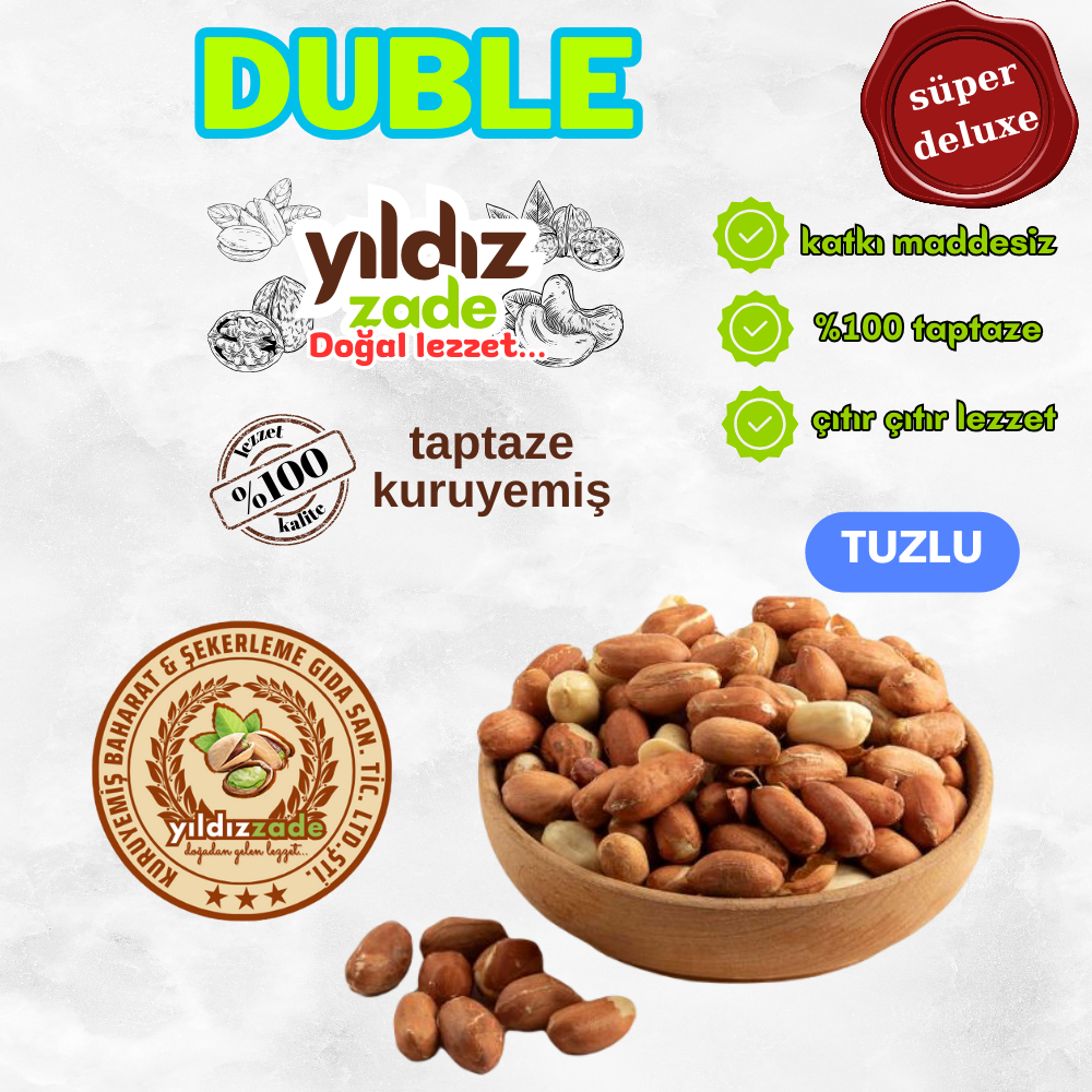 yıldızzade yerfıstığı içi tuzlu