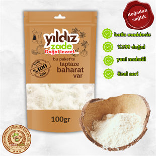 yıldızzade hindistan cevizi 100gr