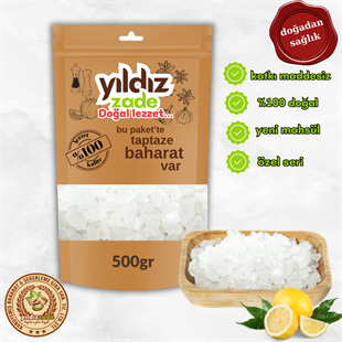 yıldızzade limon tuzu parça 500gr