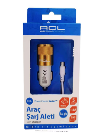 ACL ARAÇ İÇİ ŞARJ ALETİ İPHONE