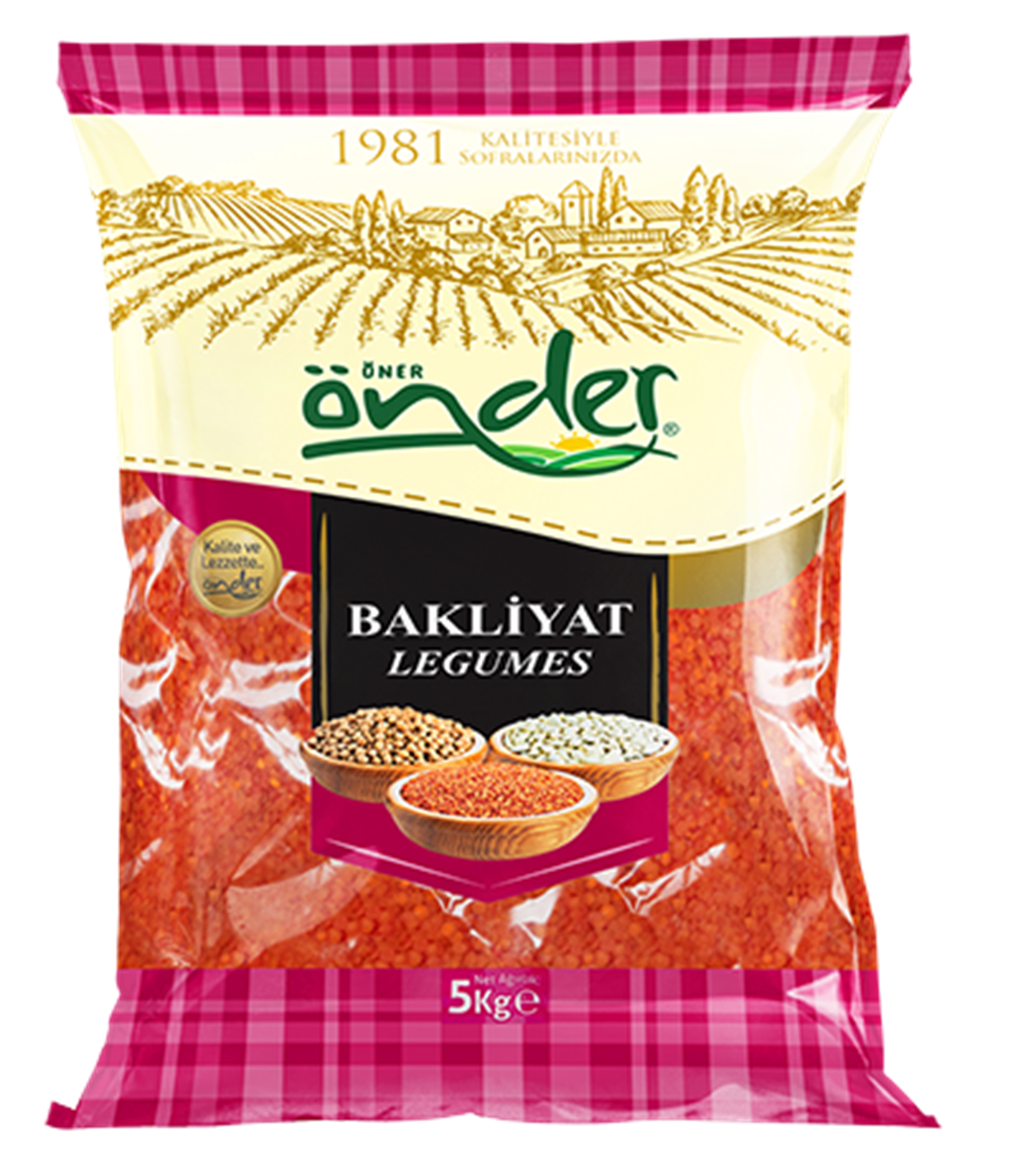 ÖNDER KIRMIZI MERCİMEK 5 KG YERLİ