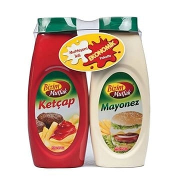 Ülker Bizim Ketçap 400g + Mayonez 330g Ekonomik Paket