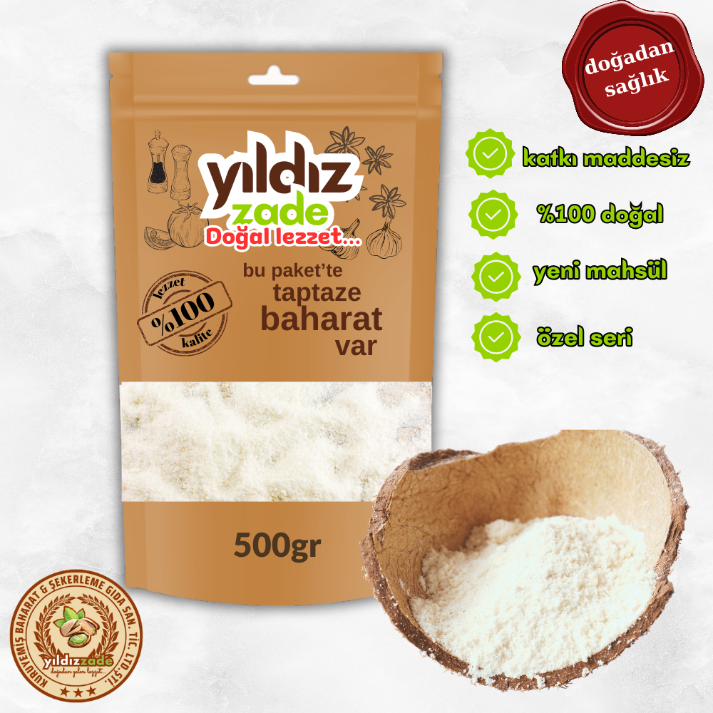 yıldızzade hindistan cevizi 500gr