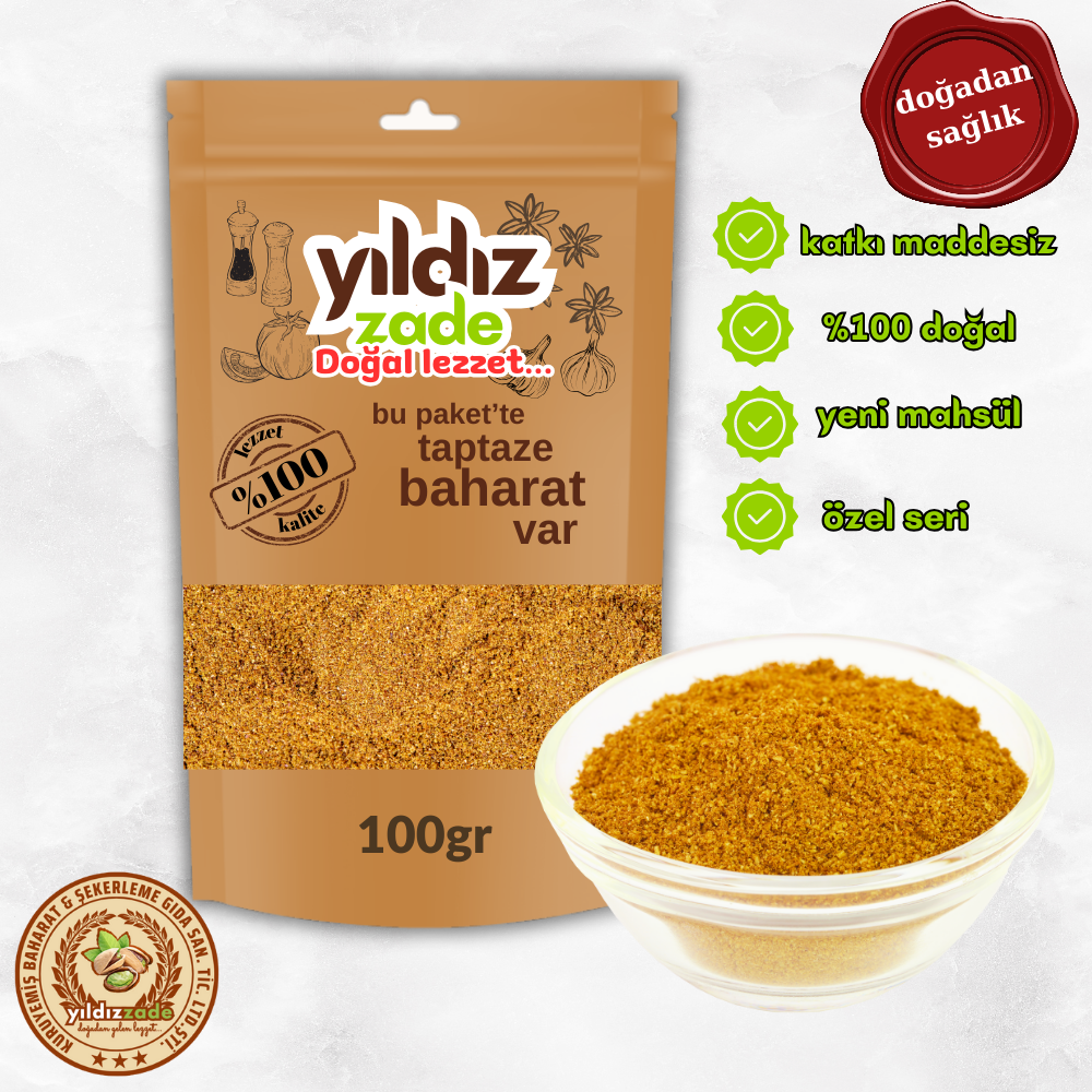 yıldızzade kimyon yeni mahsül 100 gr