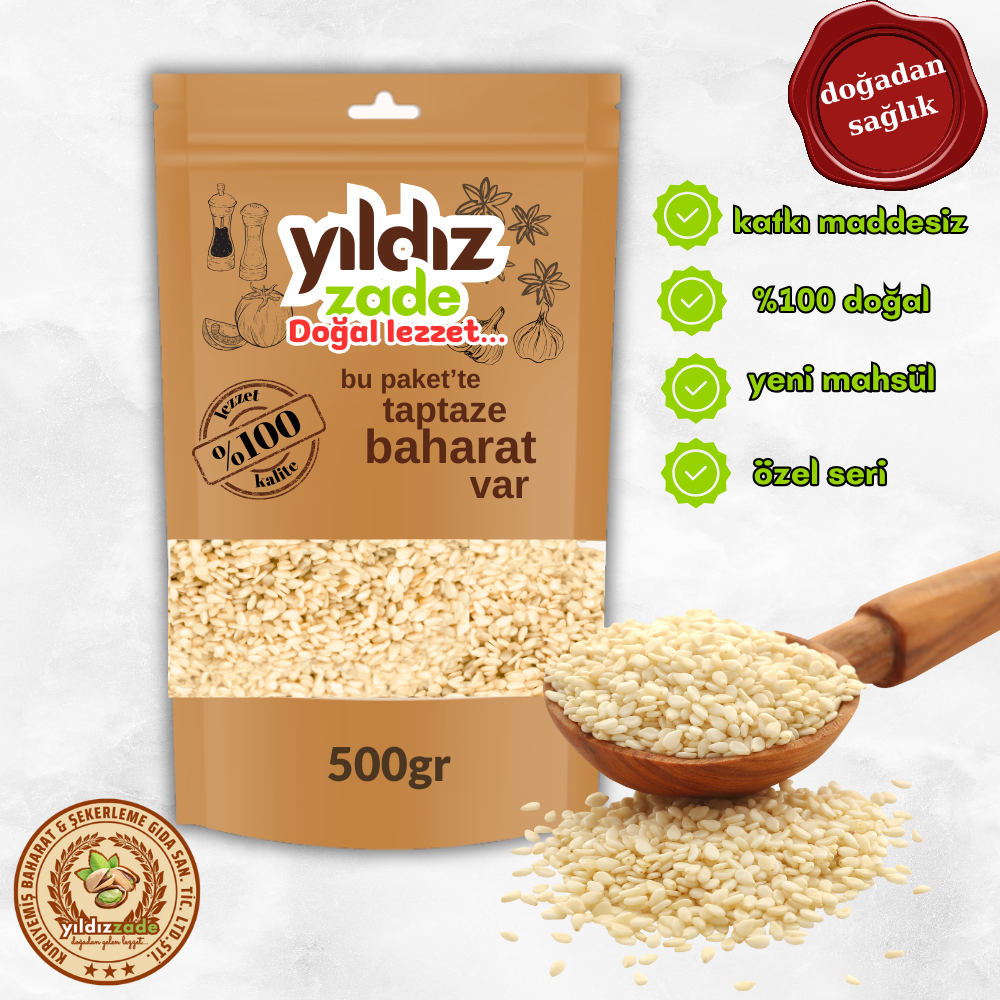 yıldızzade susam beyaz 500gr