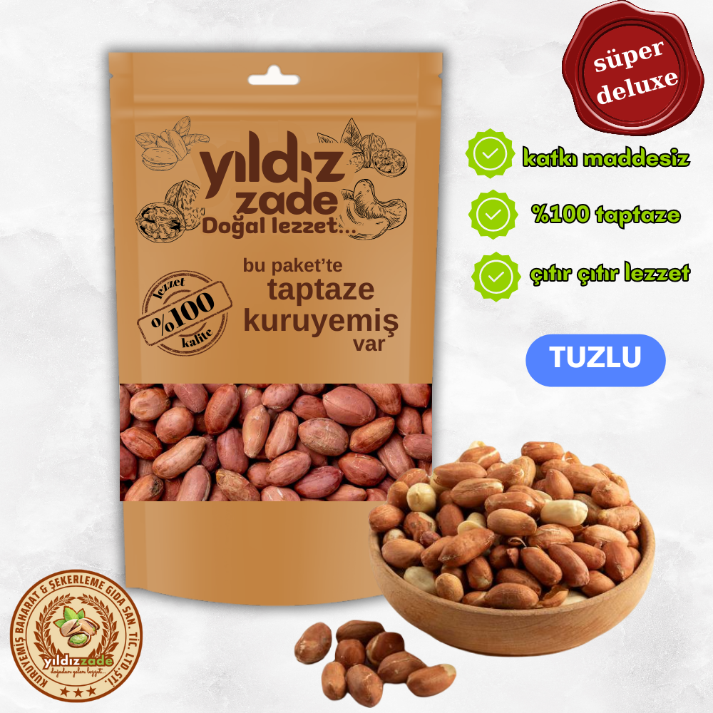 yıldızzade yerfıstığı içi tuzlu