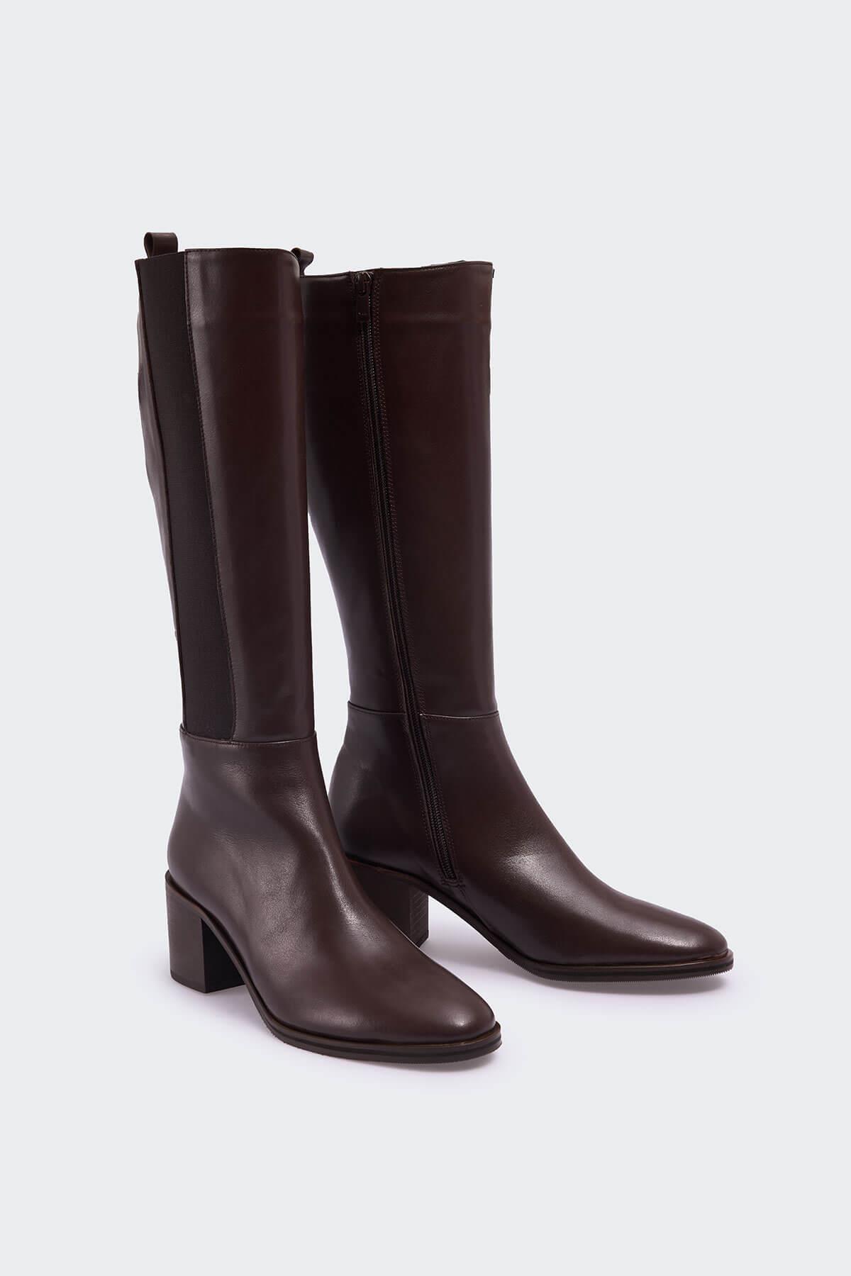 1000 Kahve Deri Kadın Çizme