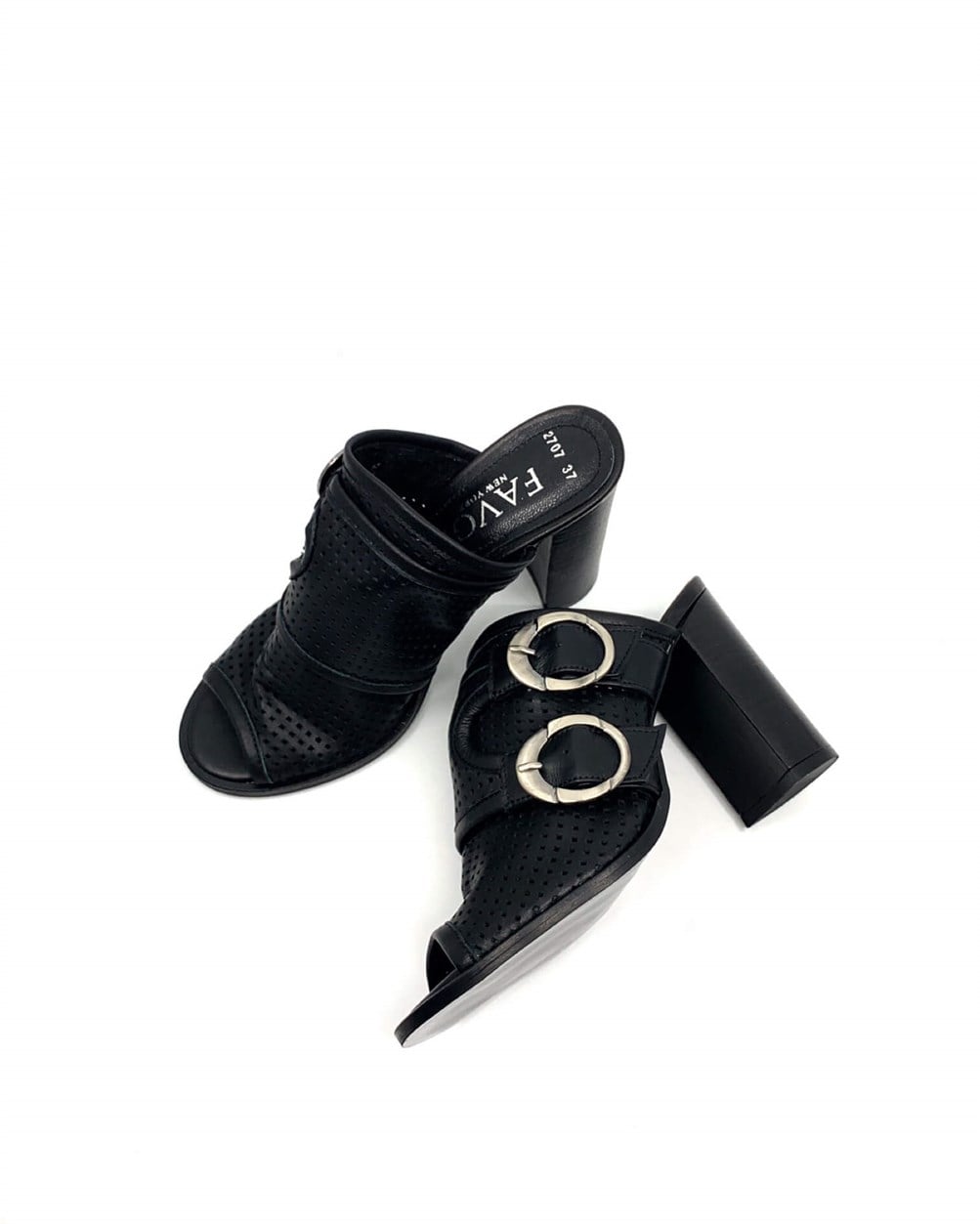 Afra Siyah Deri Kadın Terlik