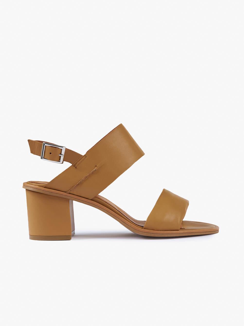 Alan Taba Deri Kadın Topuklu Sandalet