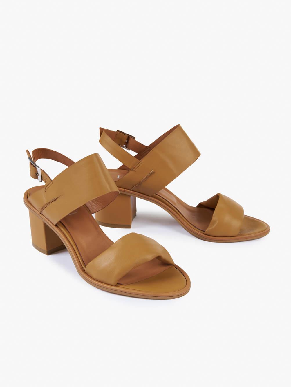 Alan Taba Deri Kadın Topuklu Sandalet
