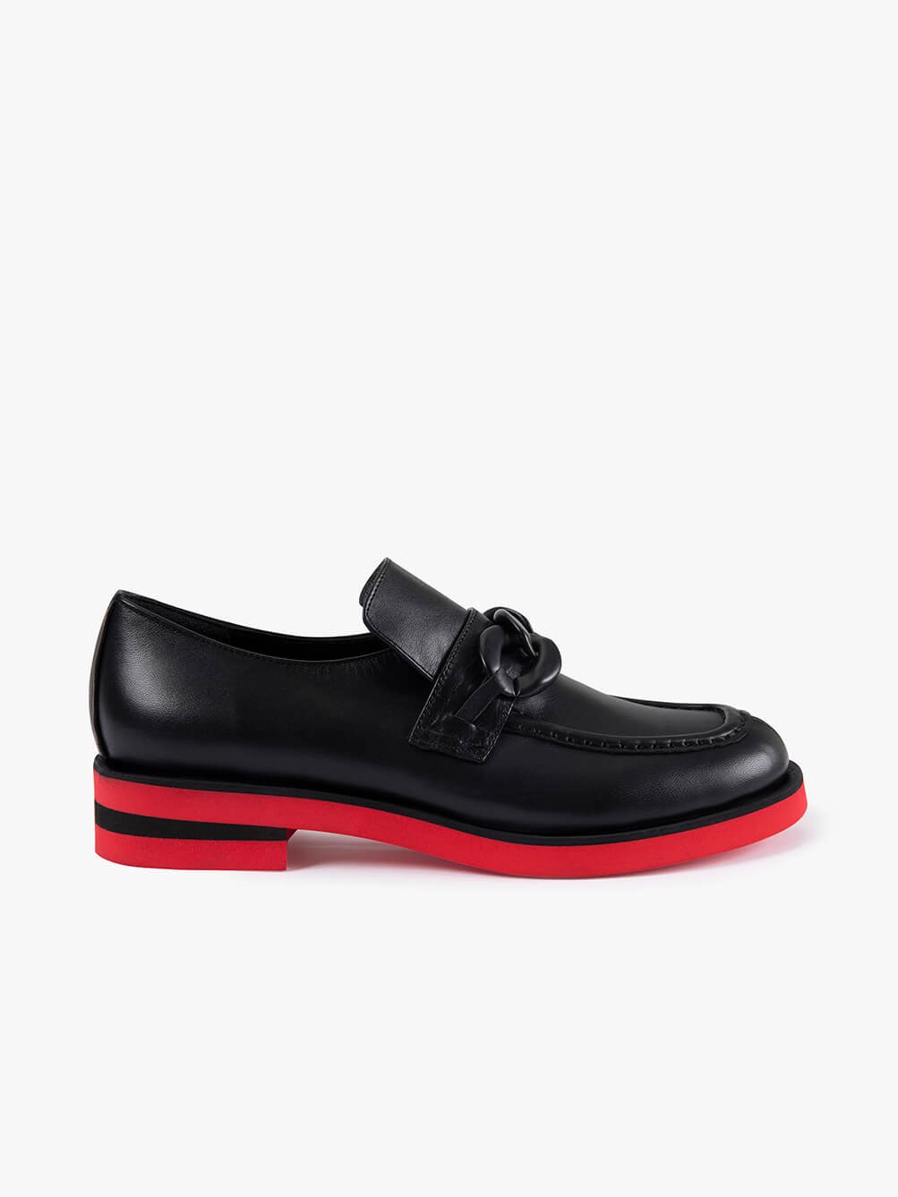 Alea Siyah Deri Kadın Loafer