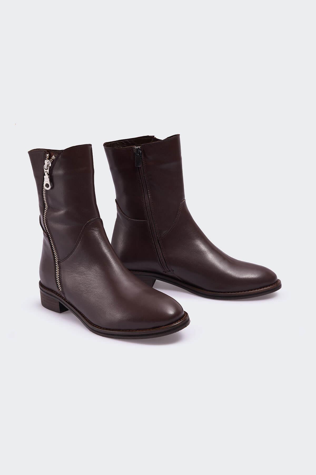 Arunnai Kahve Deri Kadın Bot