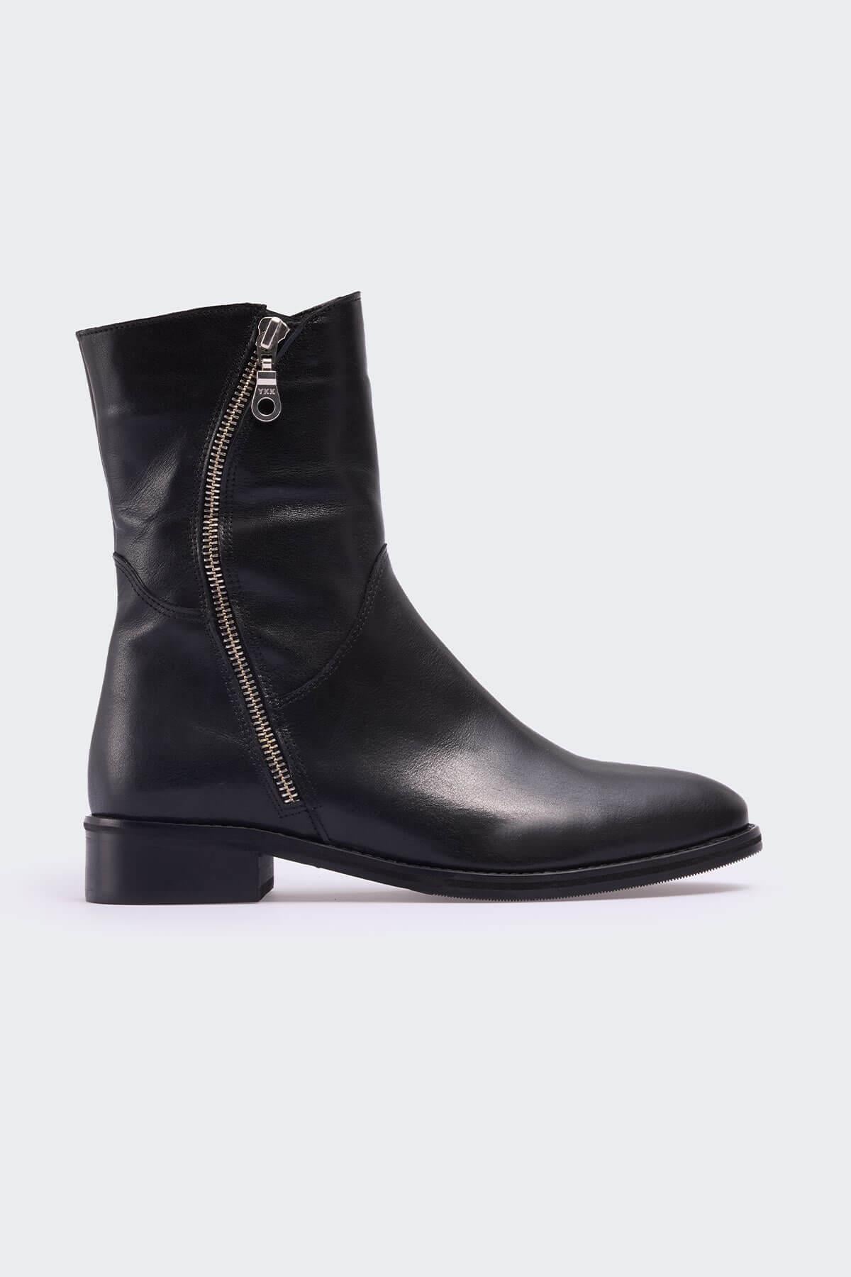 Arunnai Siyah Deri Kadın Bot