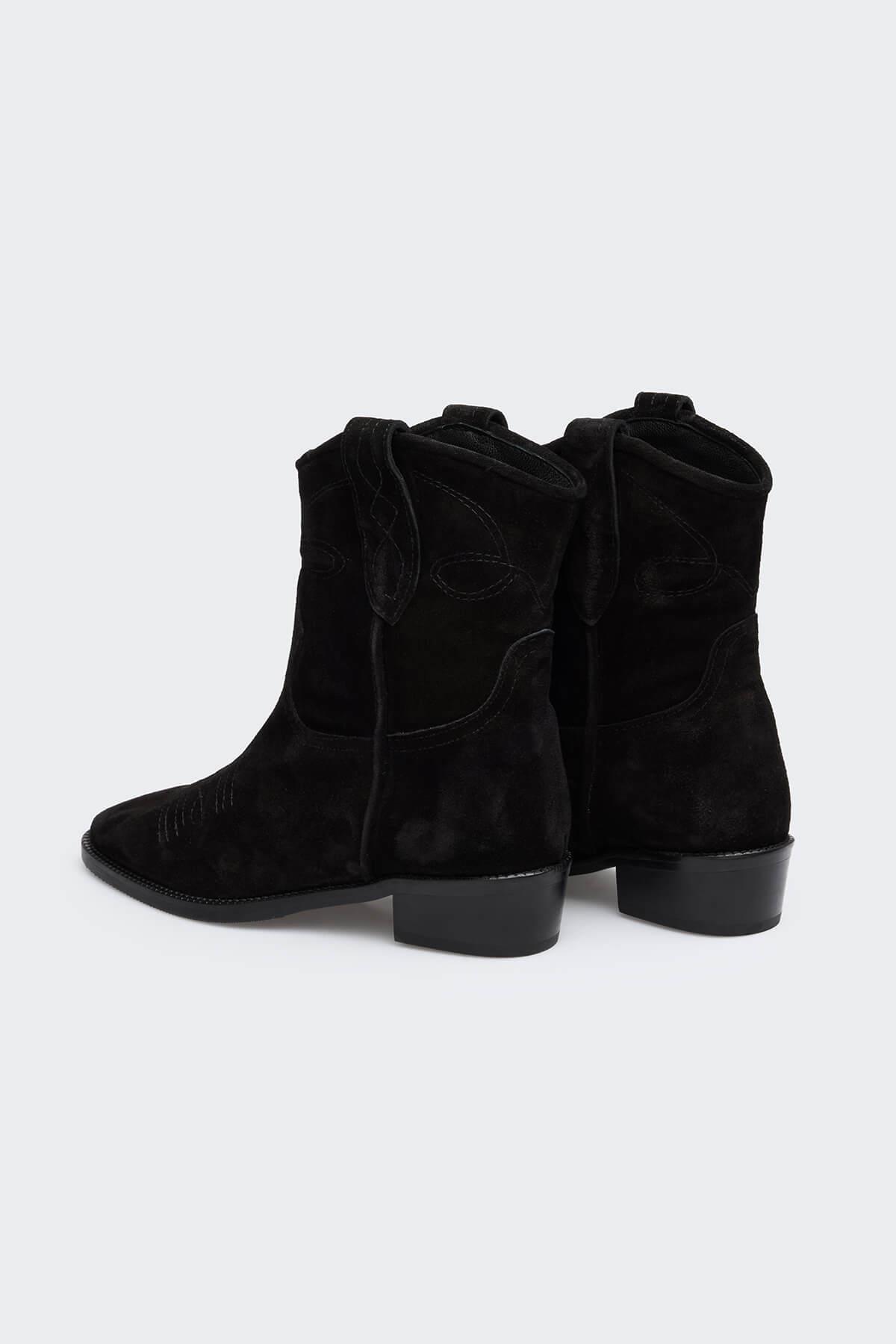 Ause Siyah Süet Kadın Bot