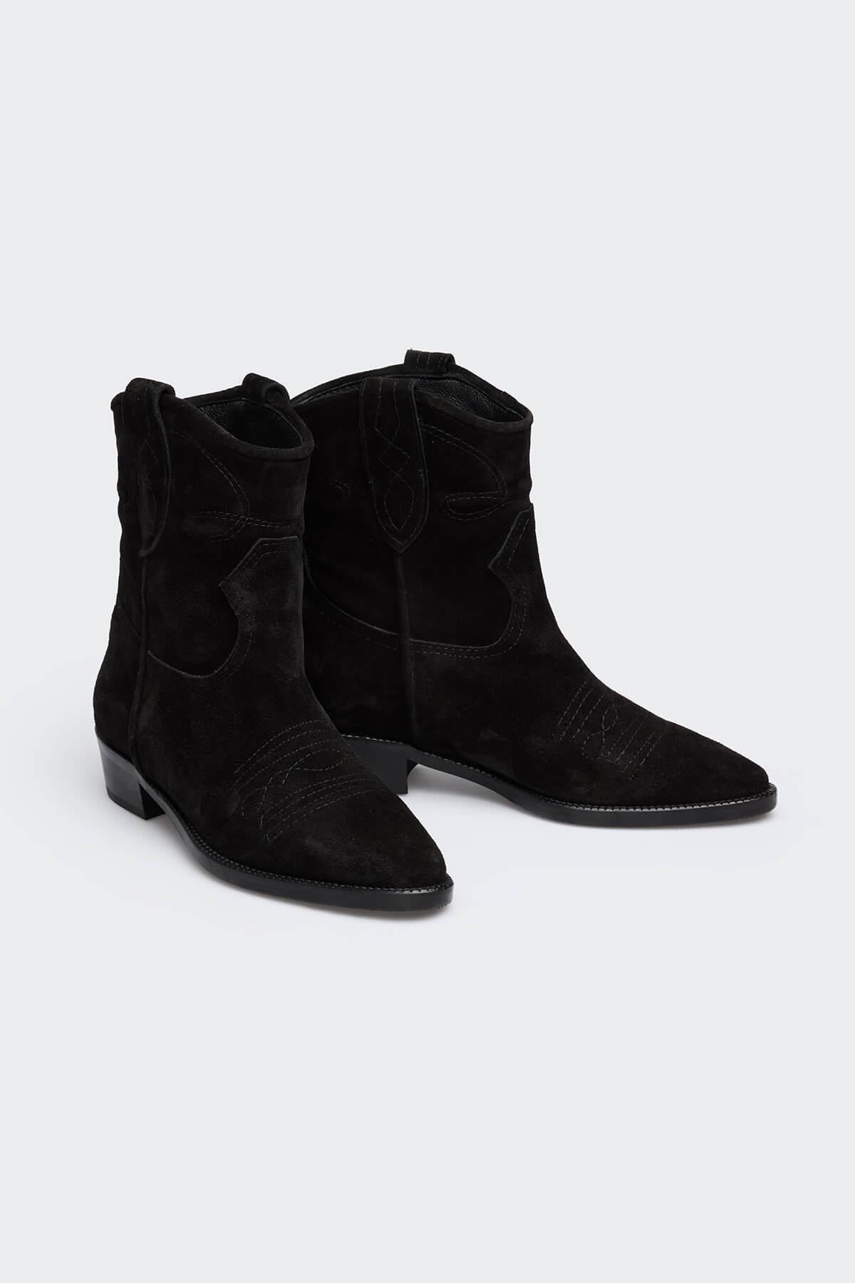Ause Siyah Süet Kadın Bot