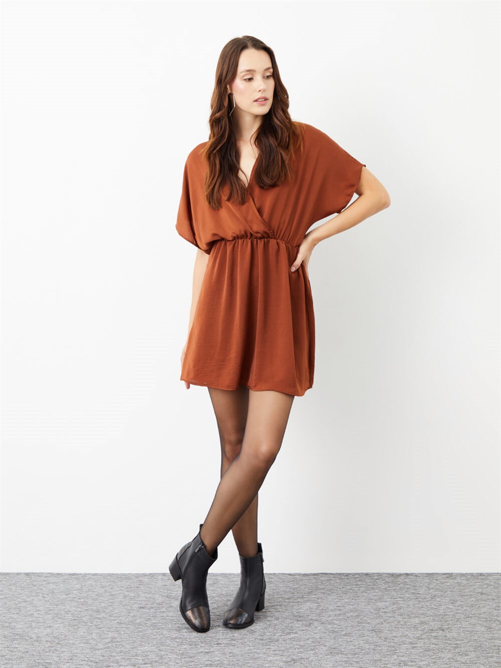 Bagna Siyah Deri Kadın Bot