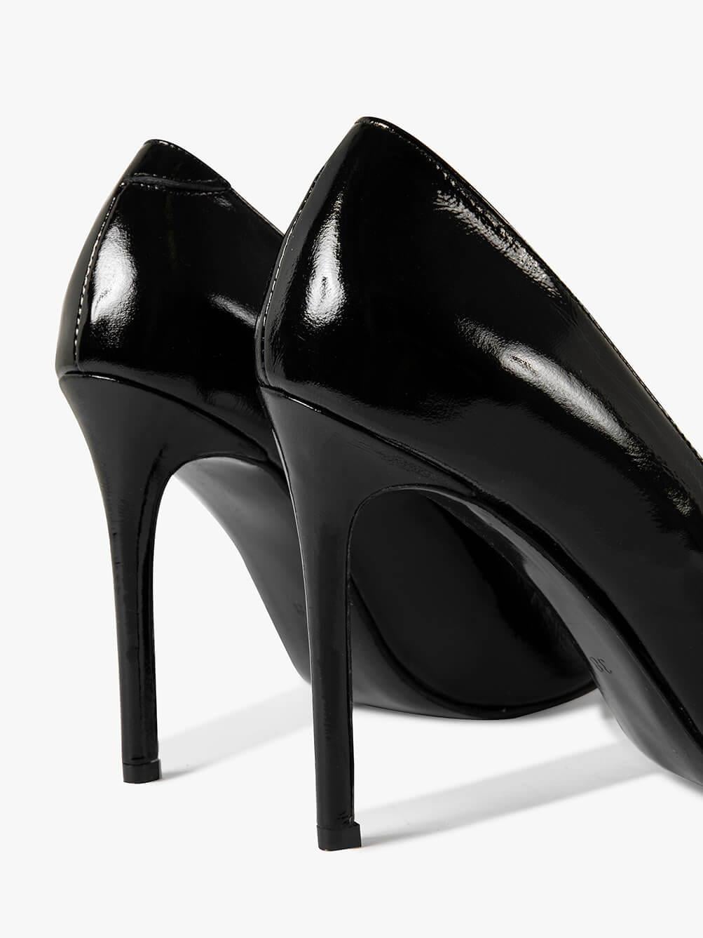 Deami Siyah Rugan Kadın Stiletto