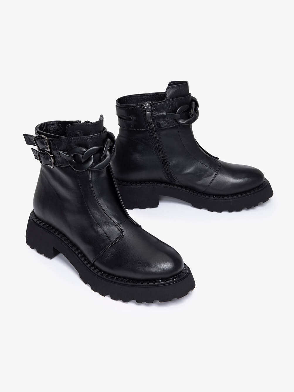 Farei Siyah Deri Kadın Bot