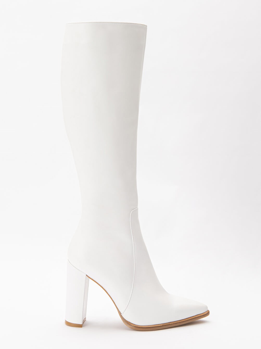 Gio Beyaz Deri Çizme
