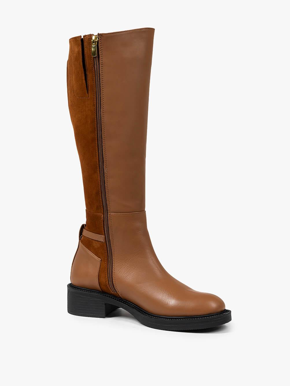 Heger Taba Deri Kadın Çizme