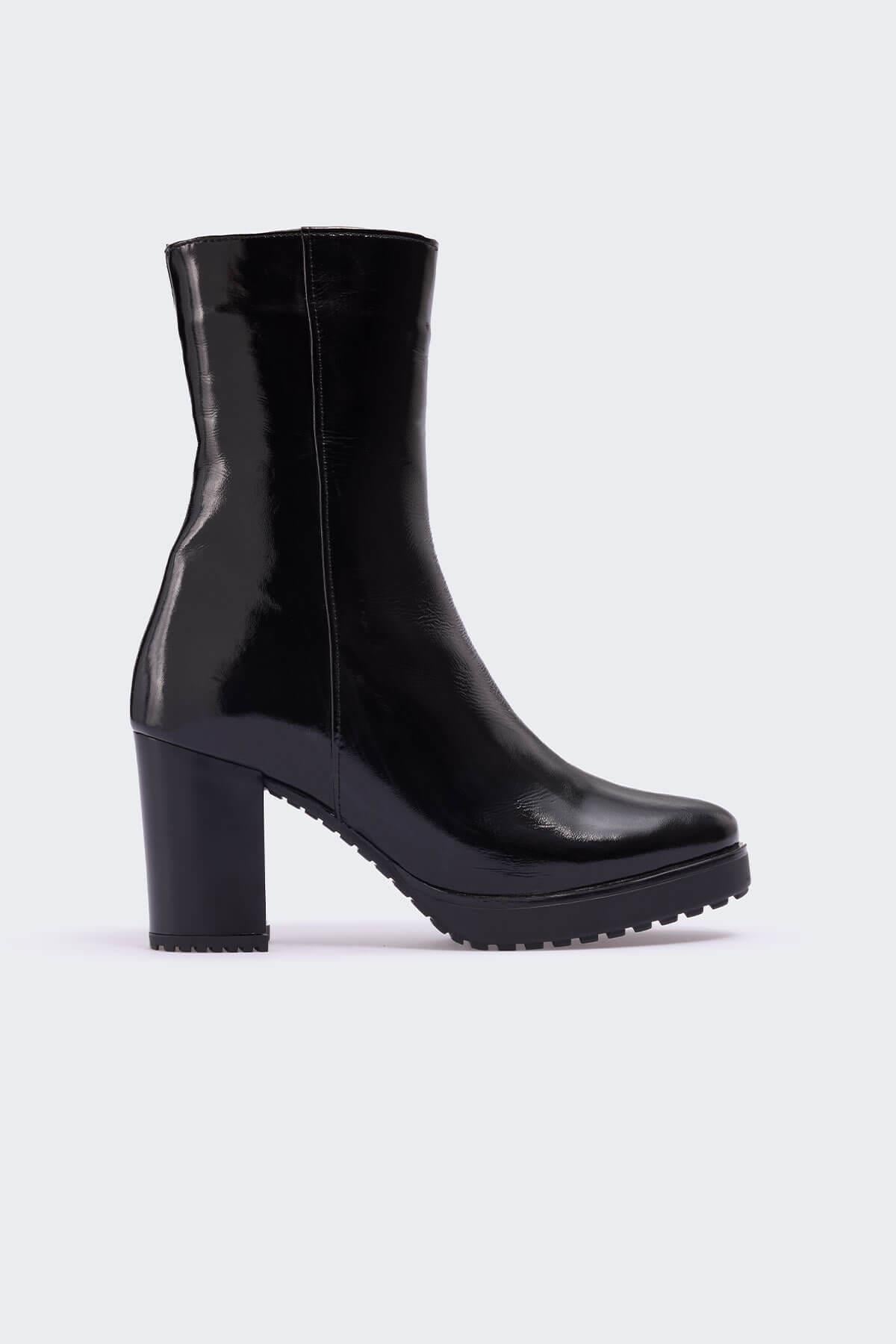 Heih Siyah Kırışık Rugan Kadın Bot