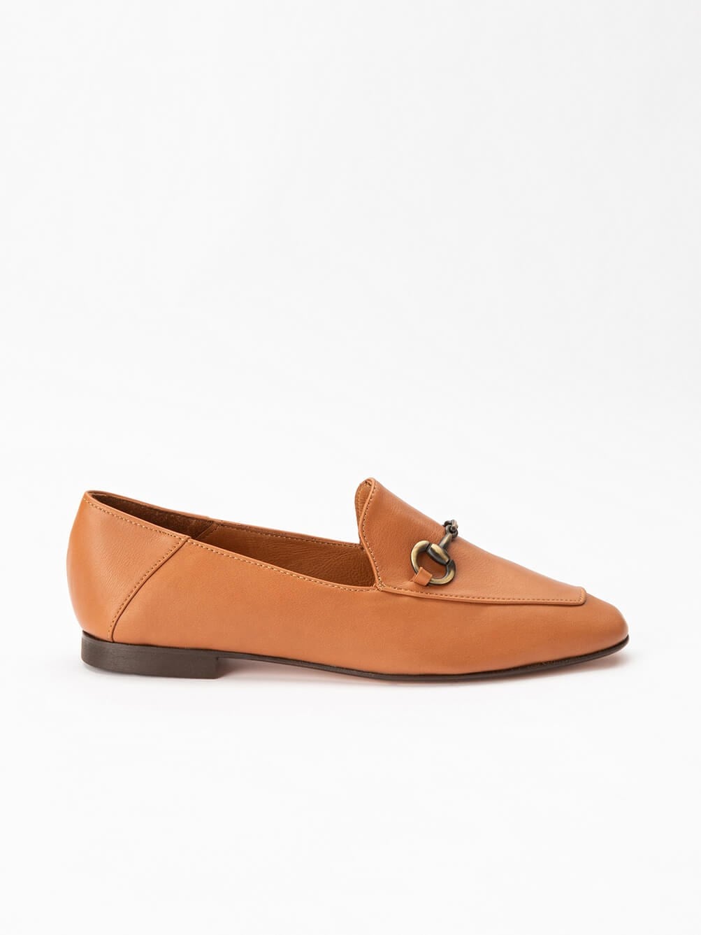 Taba Deri Kadın Loafer 