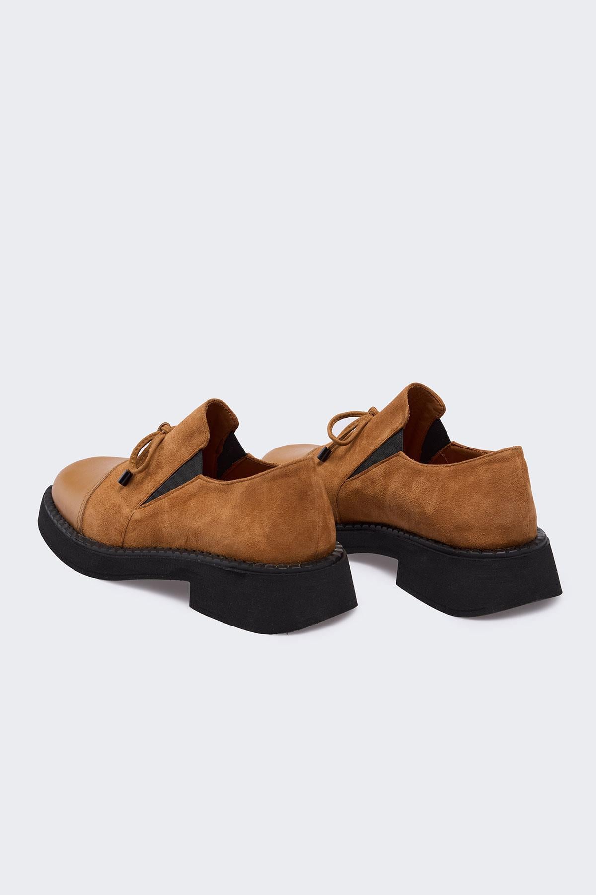 Lilly Taba Deri Taba Süet Kadın Günlük Ayakkabı