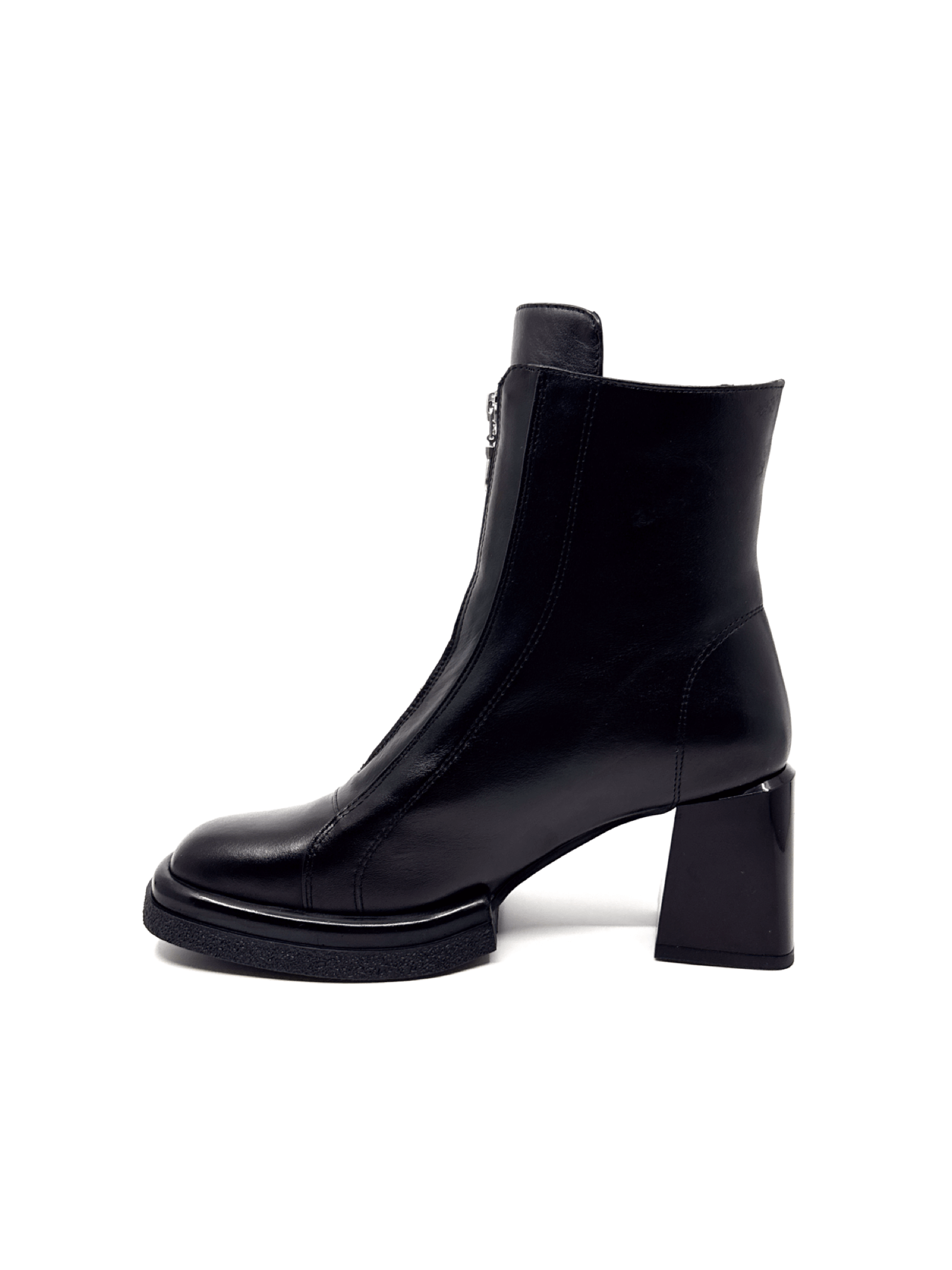 Llien Siyah Deri Kadın Bot