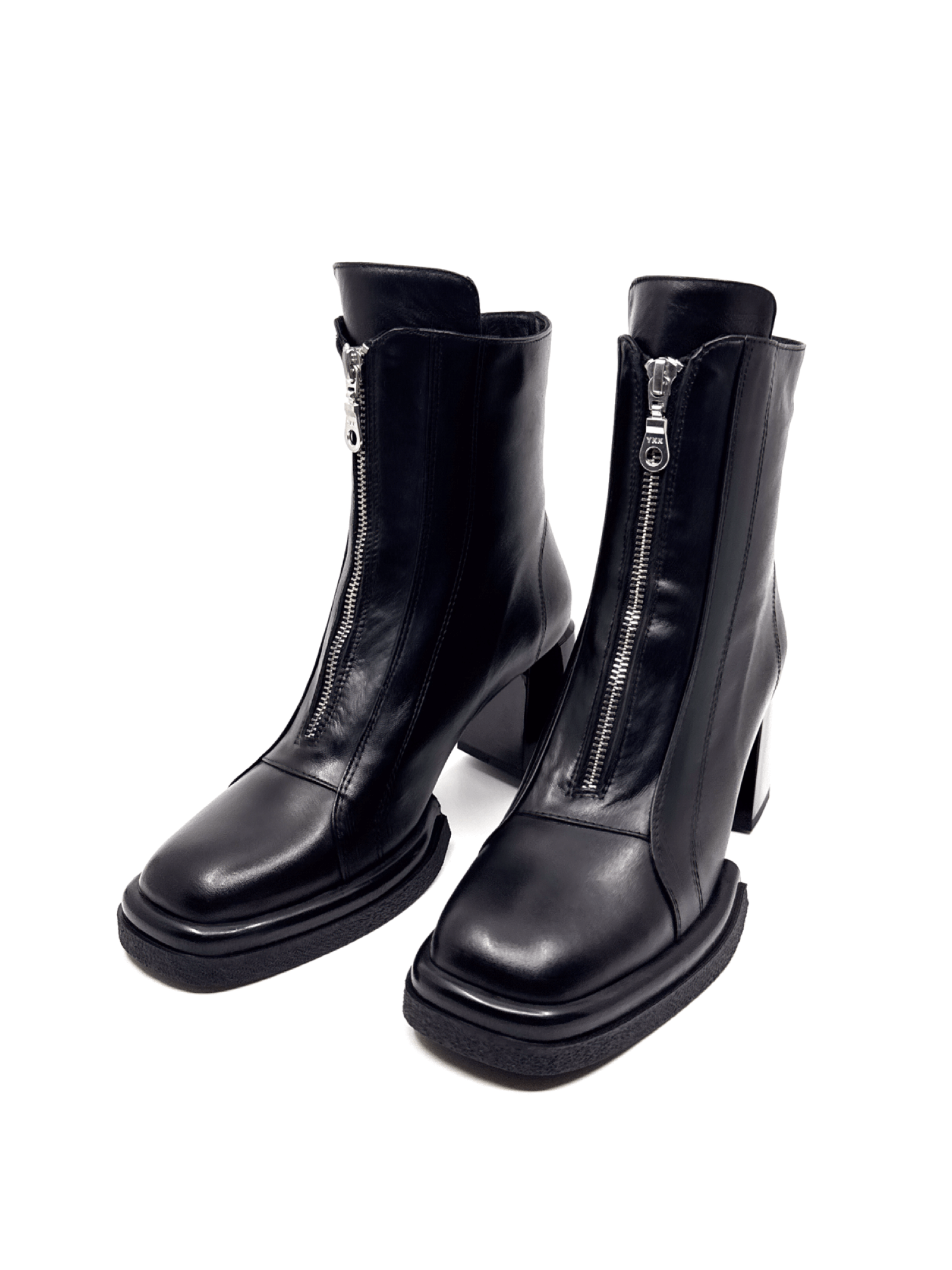 Llien Siyah Deri Kadın Bot