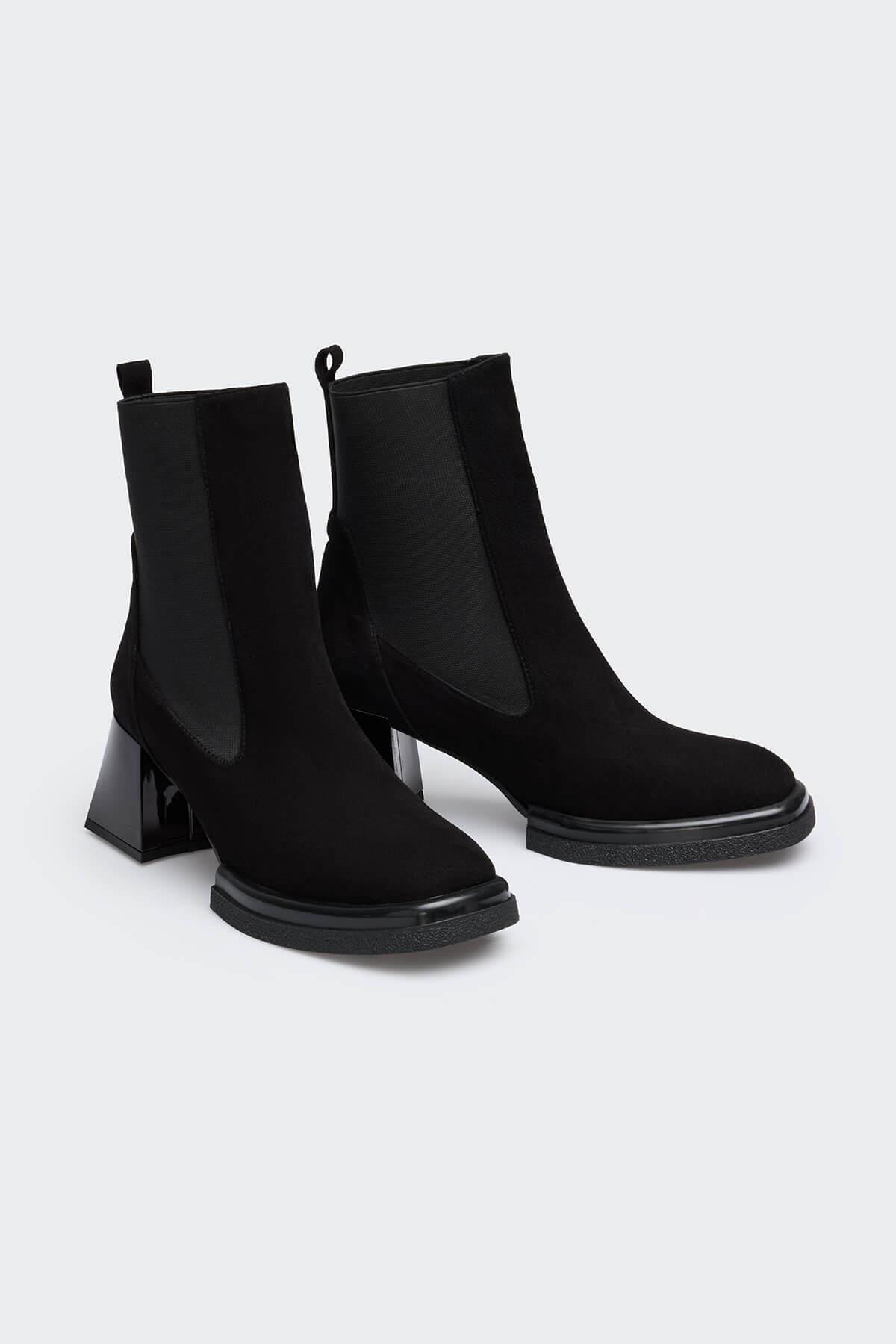 Madison Siyah Süet Kadın Bot