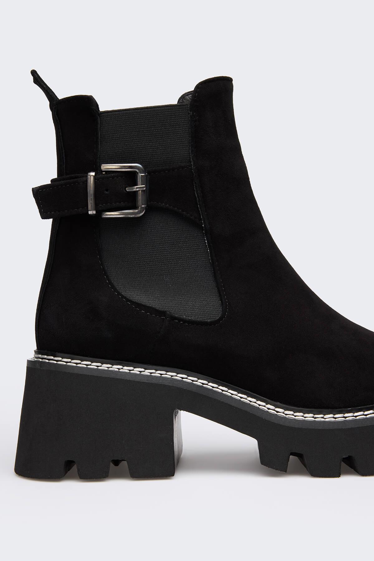 Melc Siyah Süet Kadın Bot