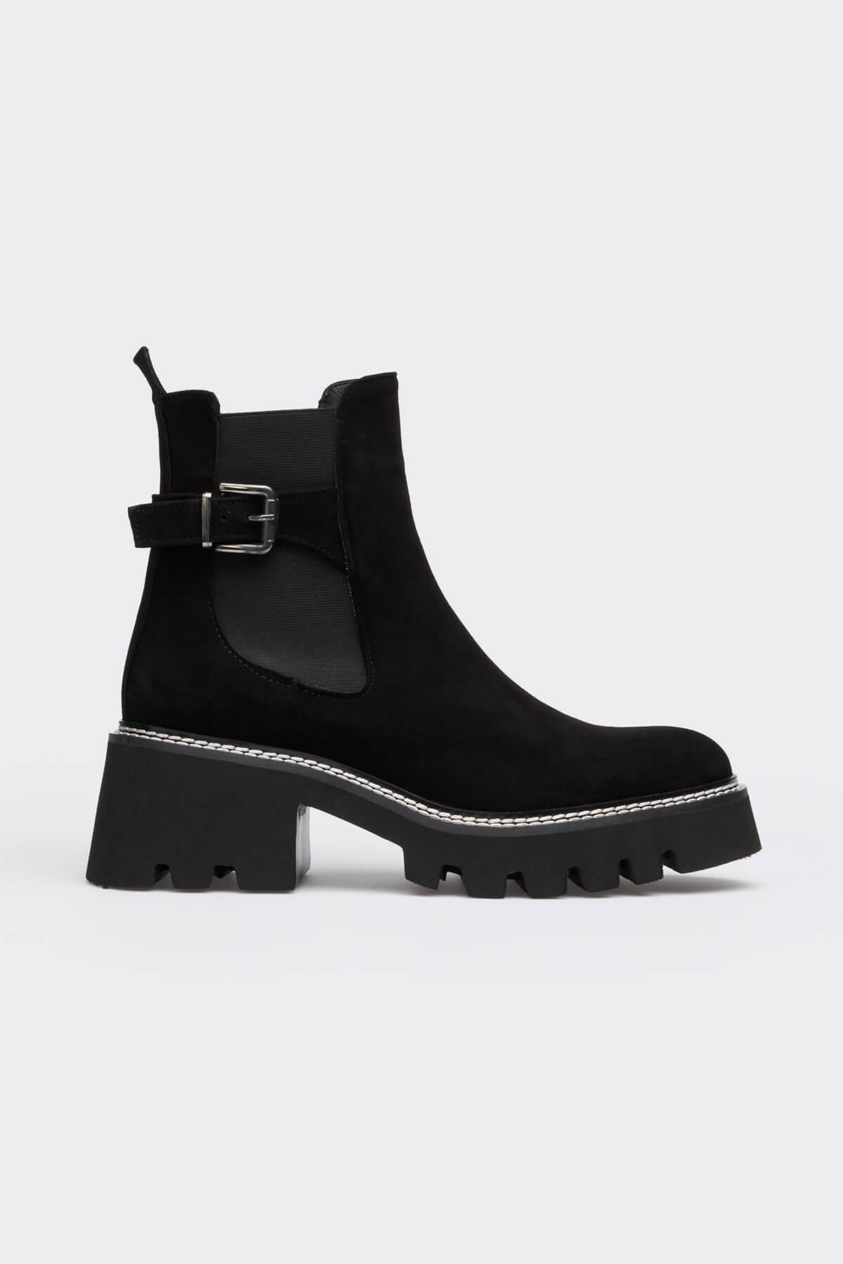 Melc Siyah Süet Kadın Bot