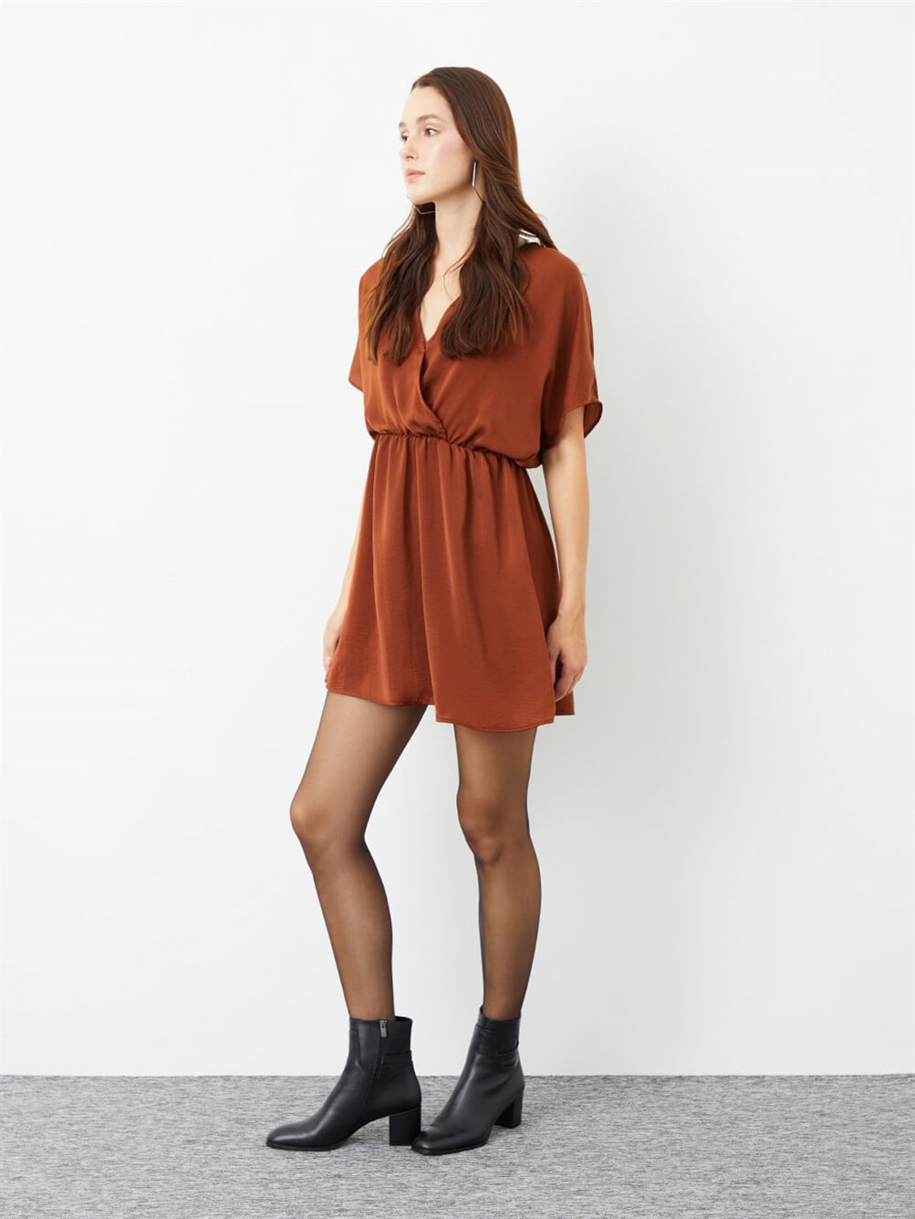 Michele Siyah Deri Kadın Bot