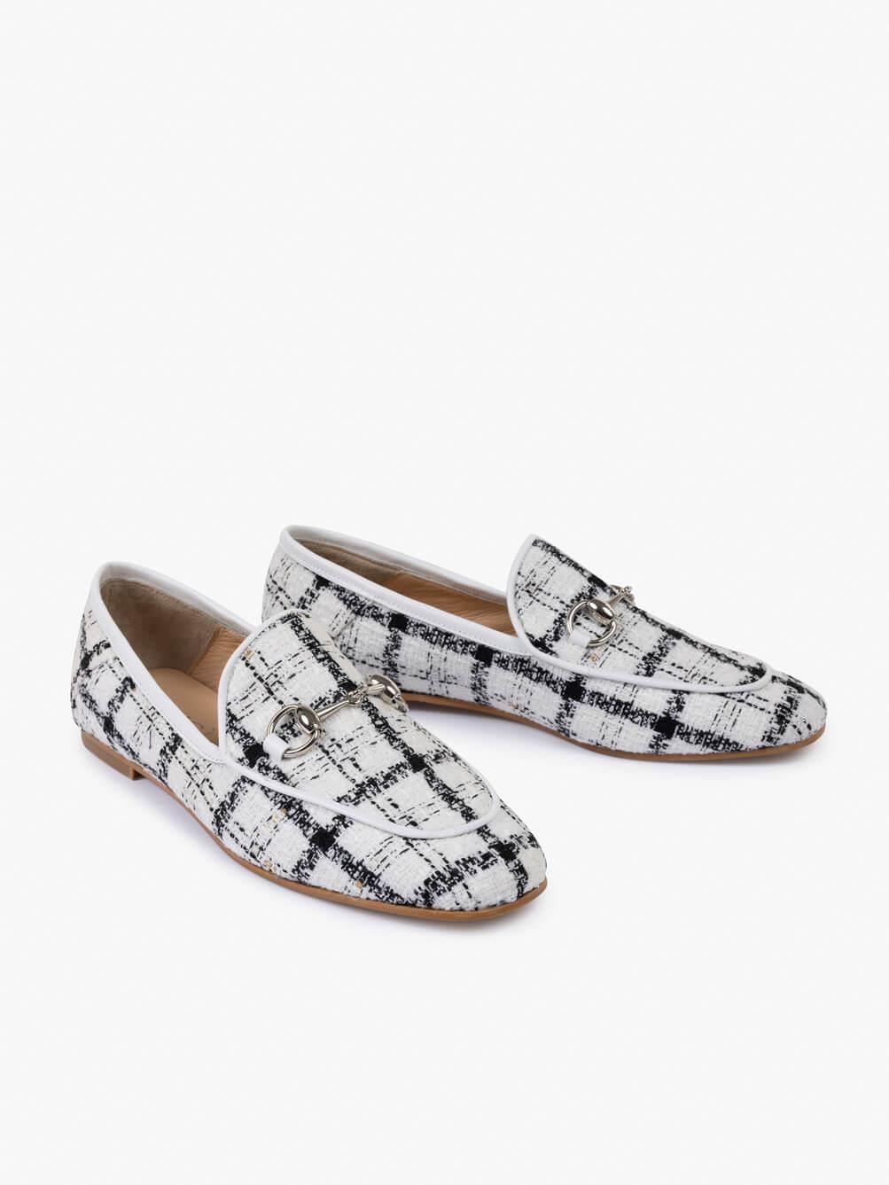 Nora Mavi Kumaş Kadın Loafer